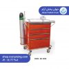 فروش اینترنتی قیمت ارزان ترالی اورژانس تمام فلز چهار کشو + عکس