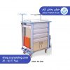 فروش اینترنتی قیمت ارزان ترالی اورژانس چهار کشو کمد دار استیل و آلومینیوم + عکس